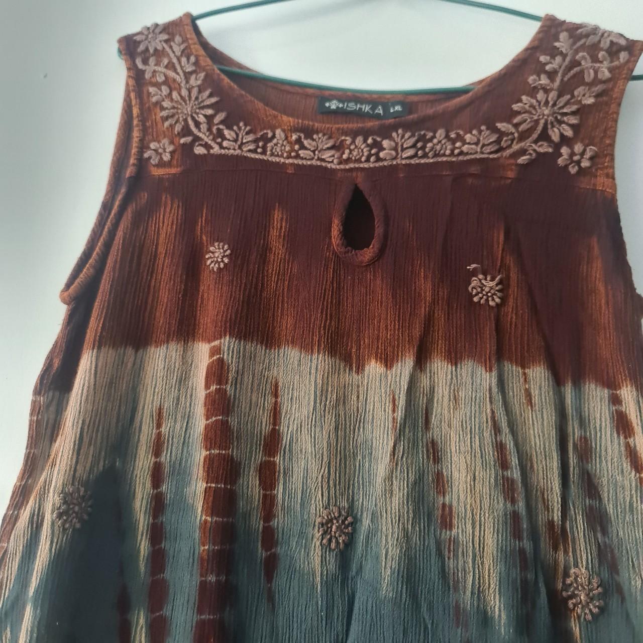 . Ishka embroidered dress Size L Some embroidery... - Depop