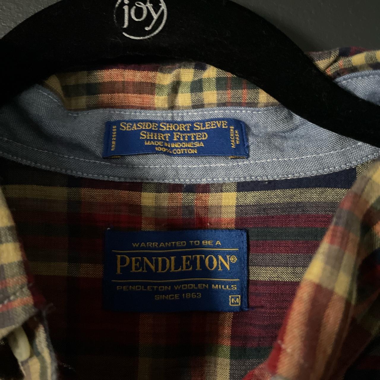 Pendleton Fishing Print Button Up Shirt Size Men's - Depop