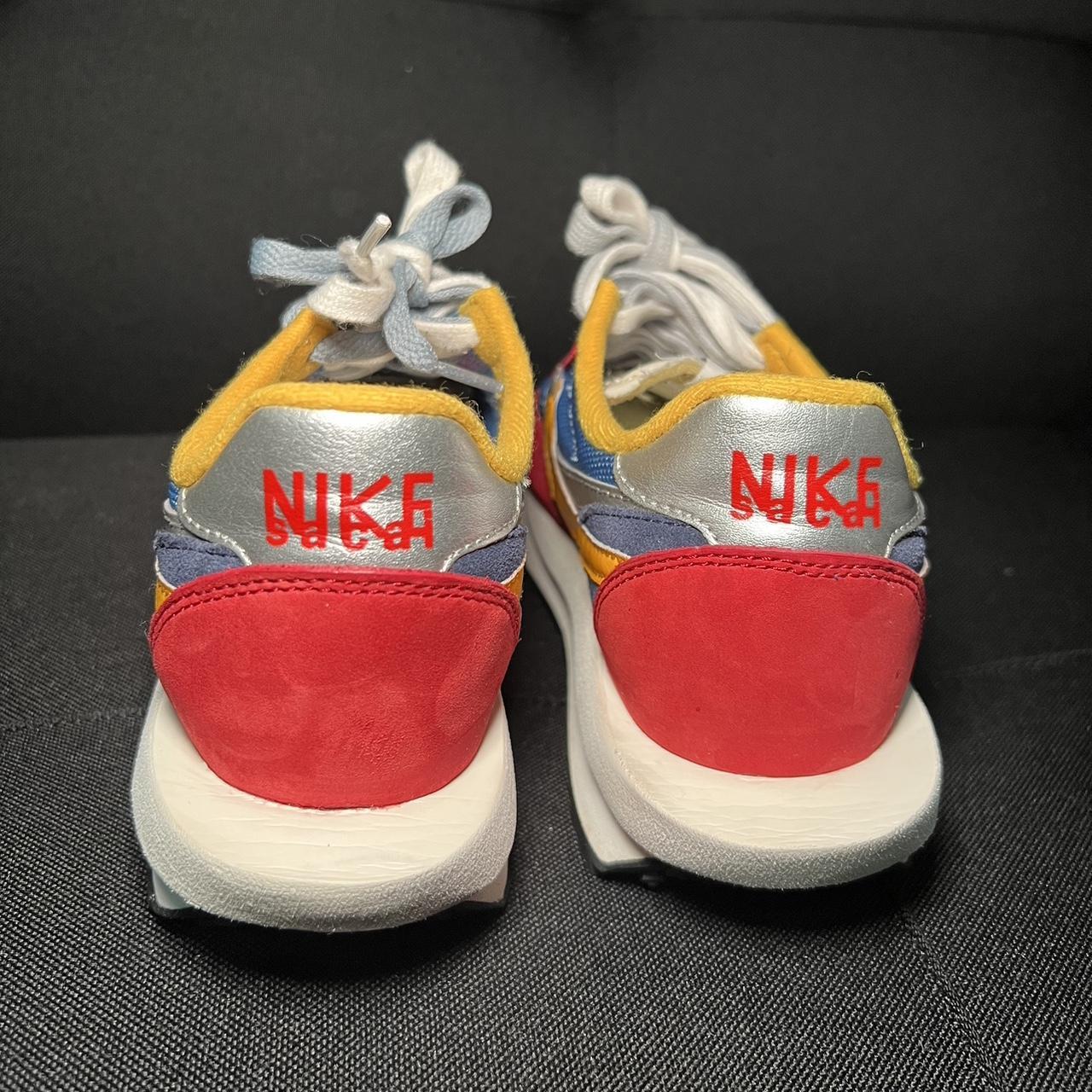 Nike sacai Red, blue, yellow and silver Size 6 men/ | Depop