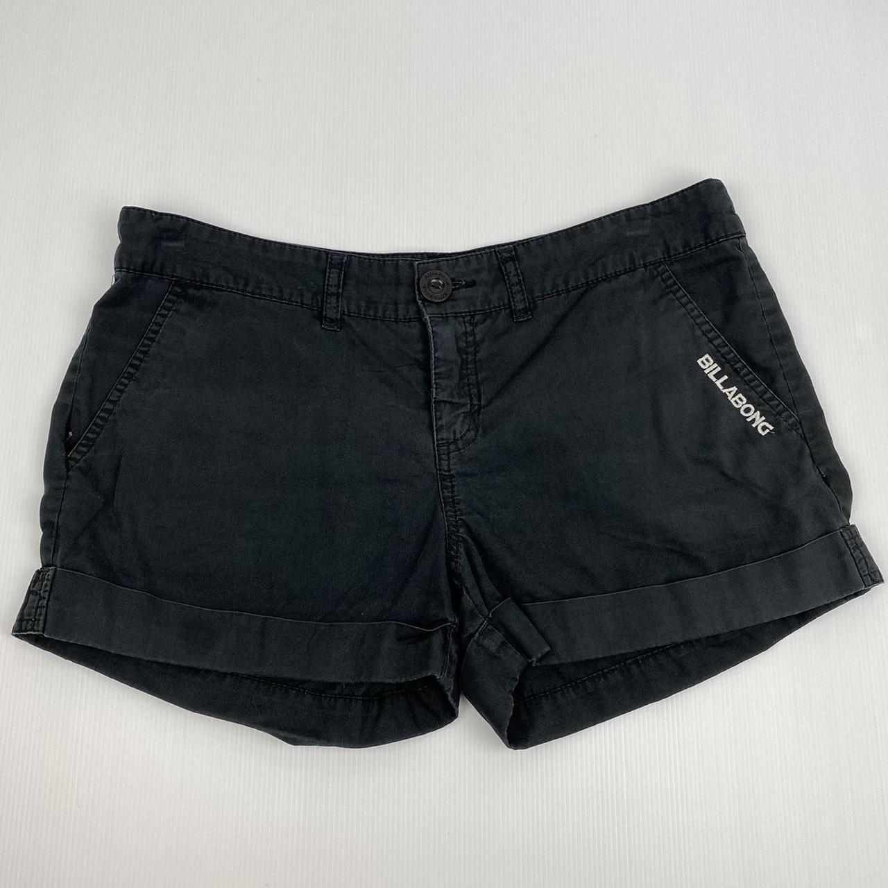 vintage 2000s black billabong shorts great... - Depop