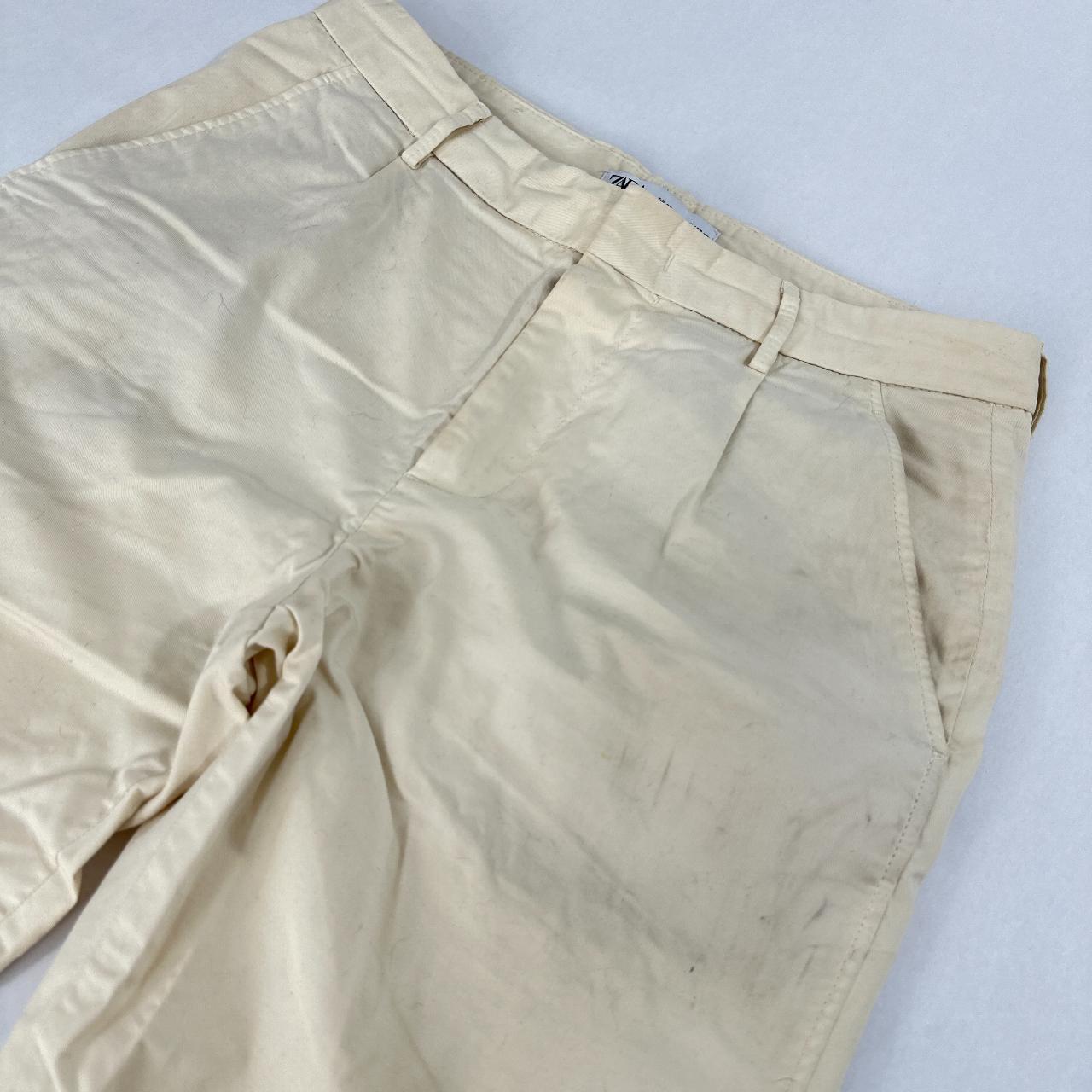 Zara Men's White Trousers Depop