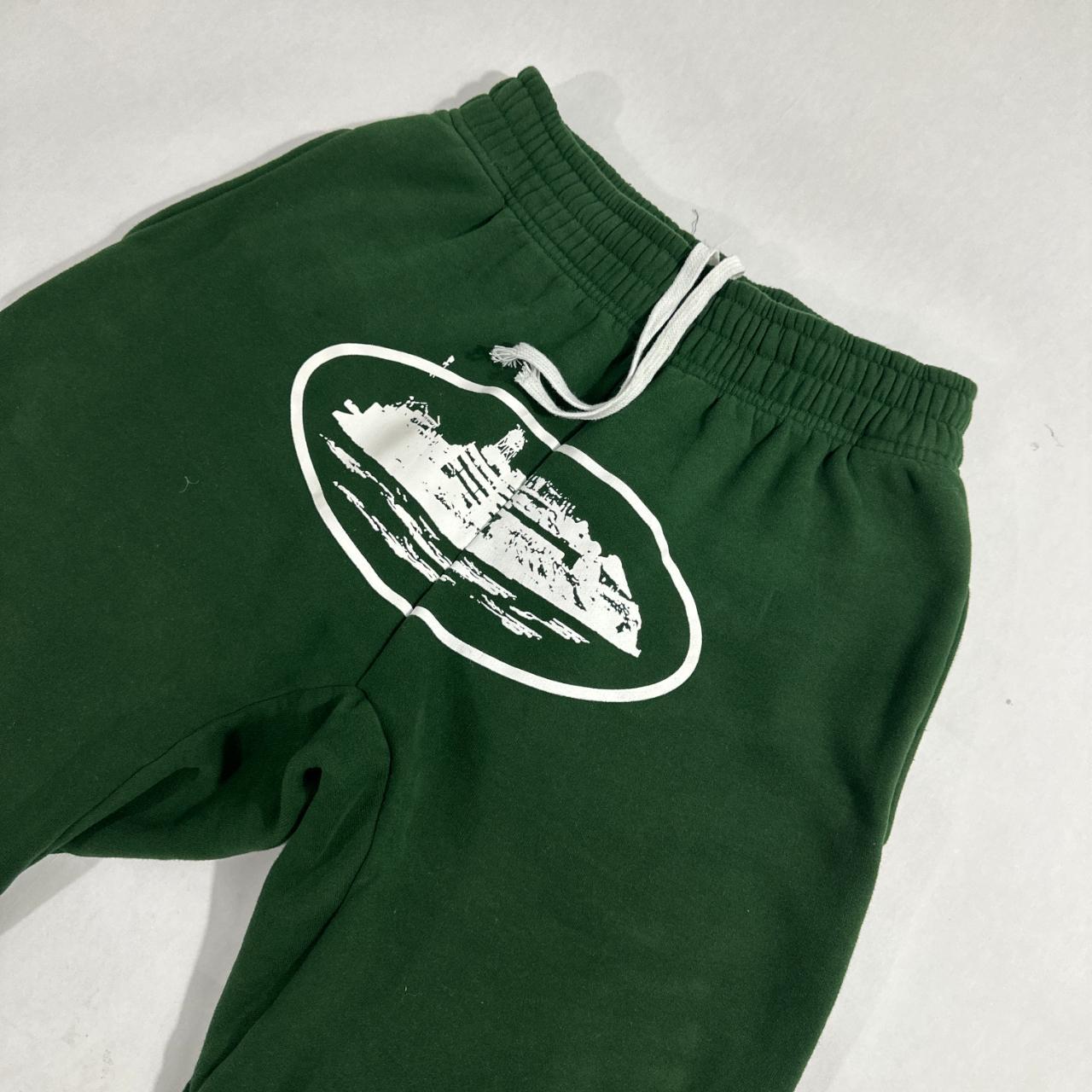 Corteiz Alcatraz sweatpants (green) Size: medium... - Depop