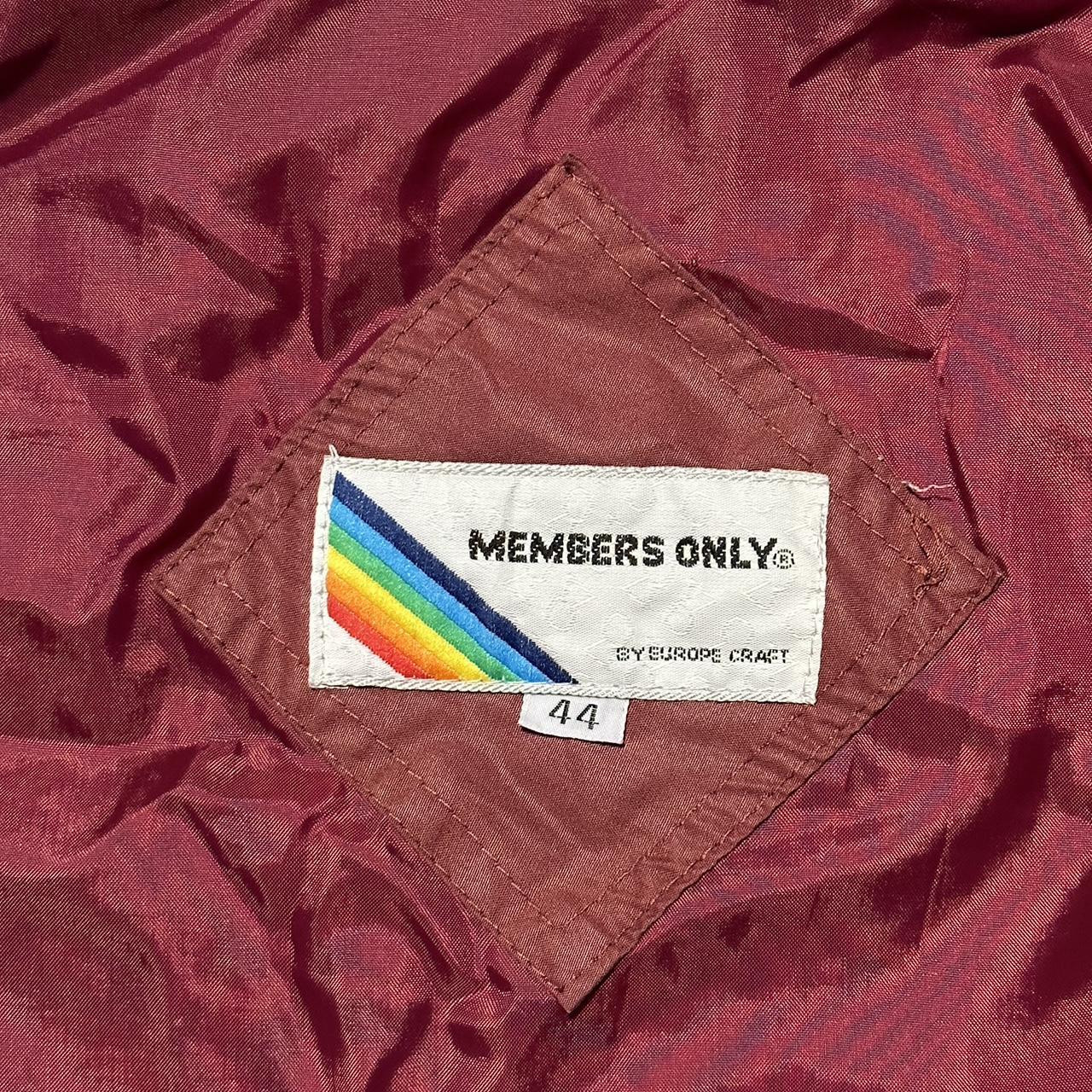 Members Only Men's Burgundy Jacket (2)