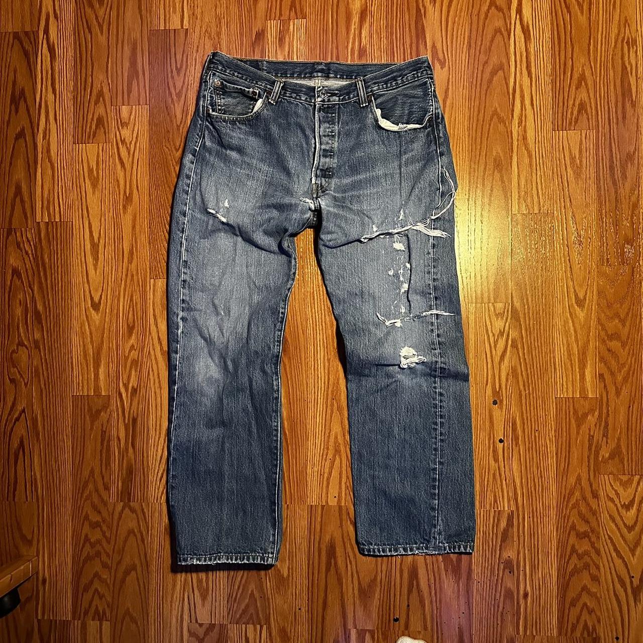 Levis 501 Buttonfly Denim 36 x 30 30in inseam Depop