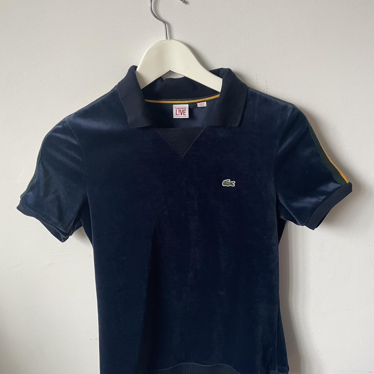 Lacoste Live Women's Navy and Yellow Polo-shirts (3)
