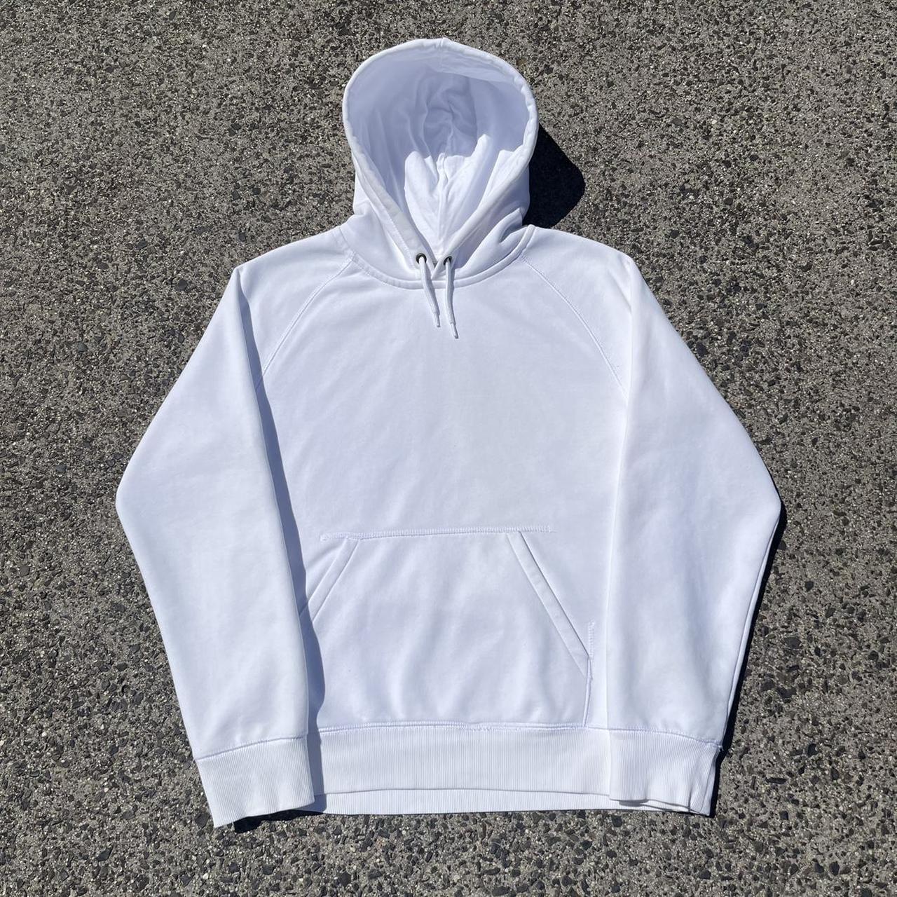 Men's White Hoodie Depop