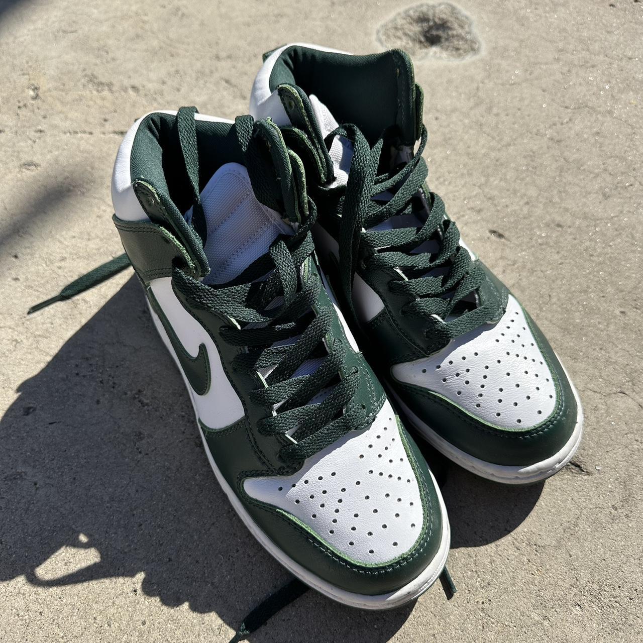 dunk high spartan green womens