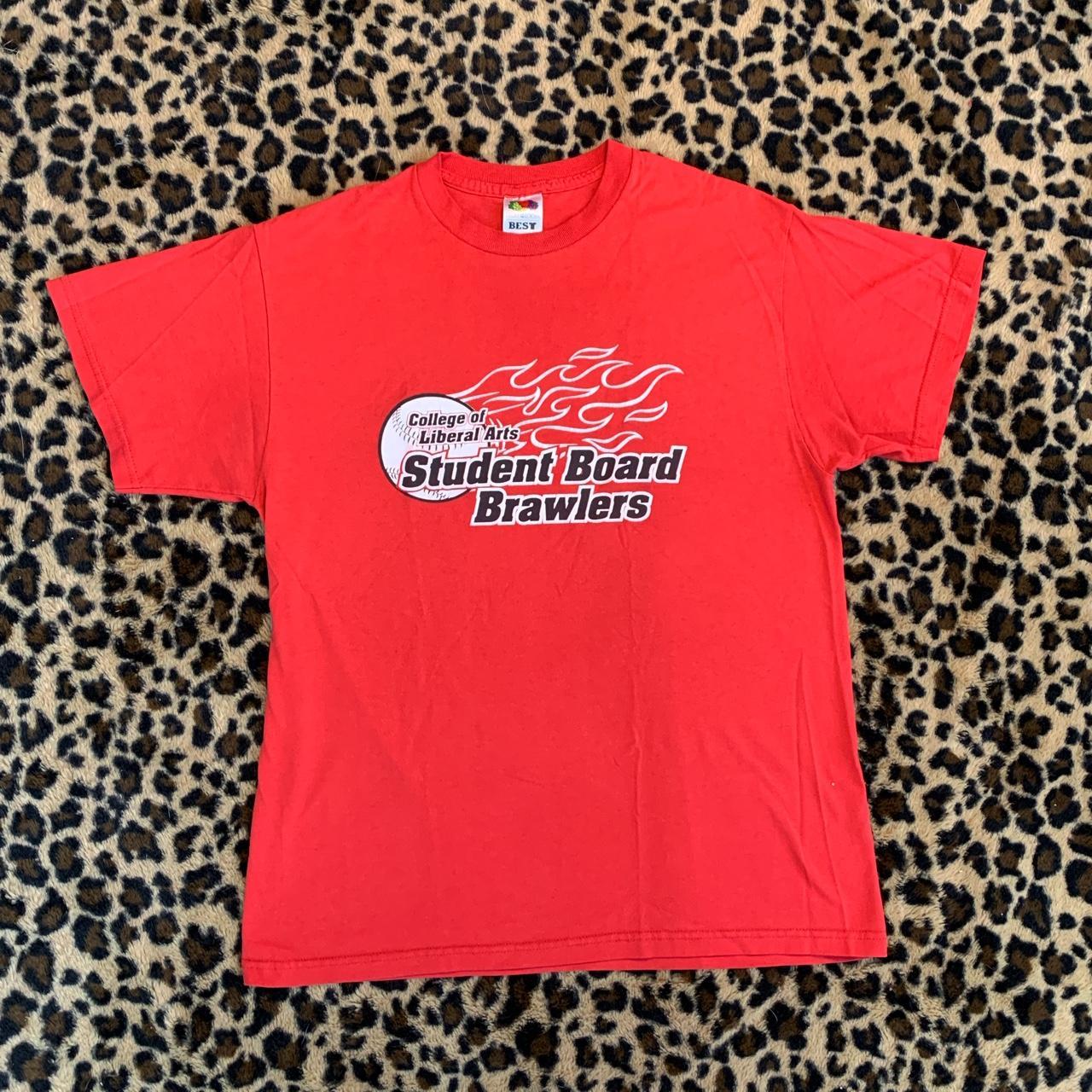 Vintage red flame t-shirt - Depop