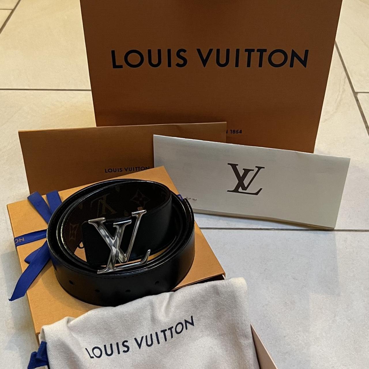 mens louis vuitton belt brown