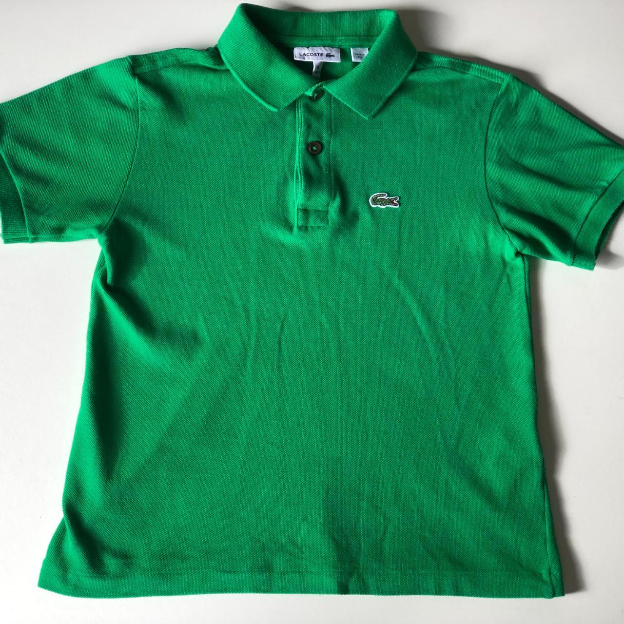 Lacoste Boys Age 8 Years 128 cm Green Polo Shirt... - Depop