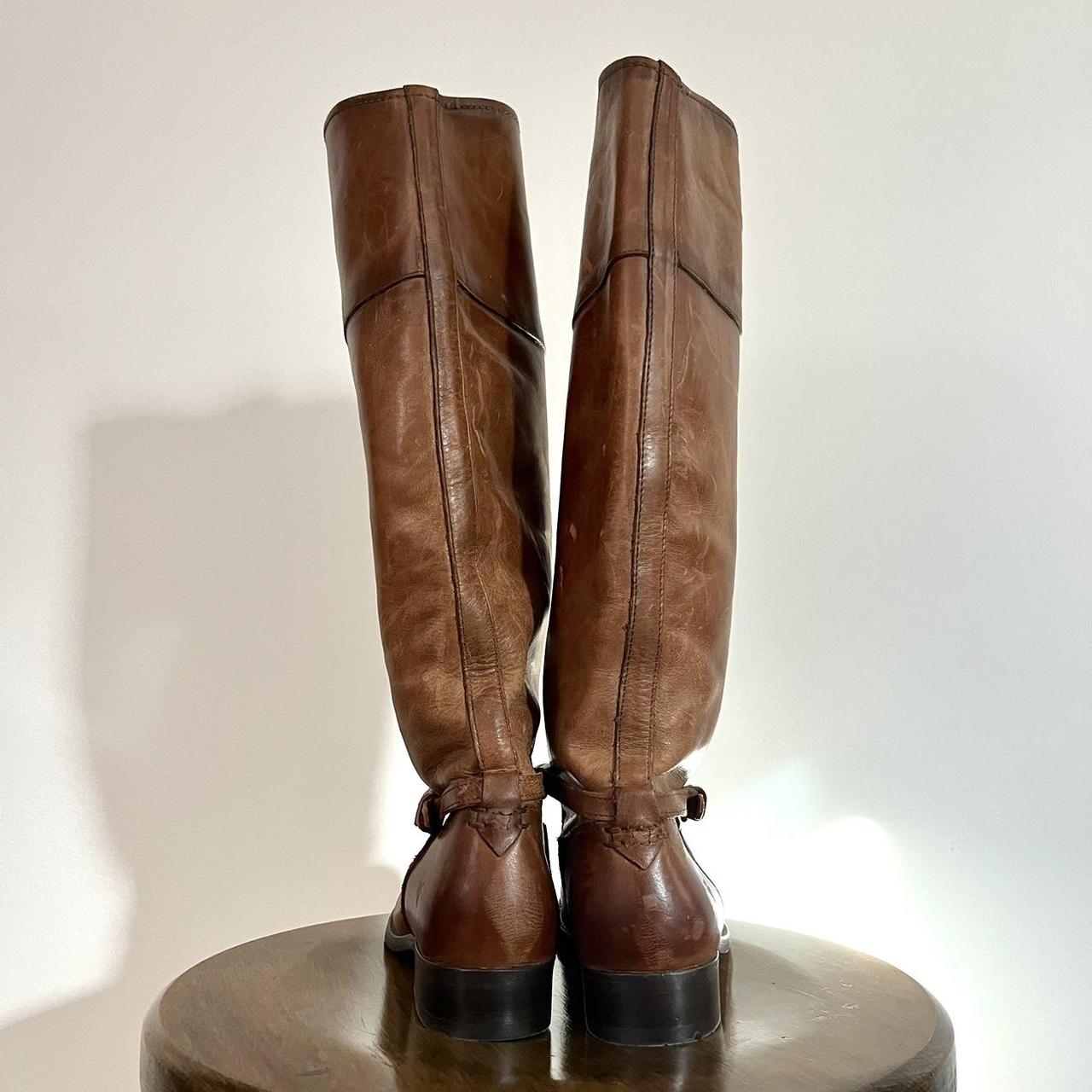 Frye leather riding boots, size 7 made in Mexico Depop