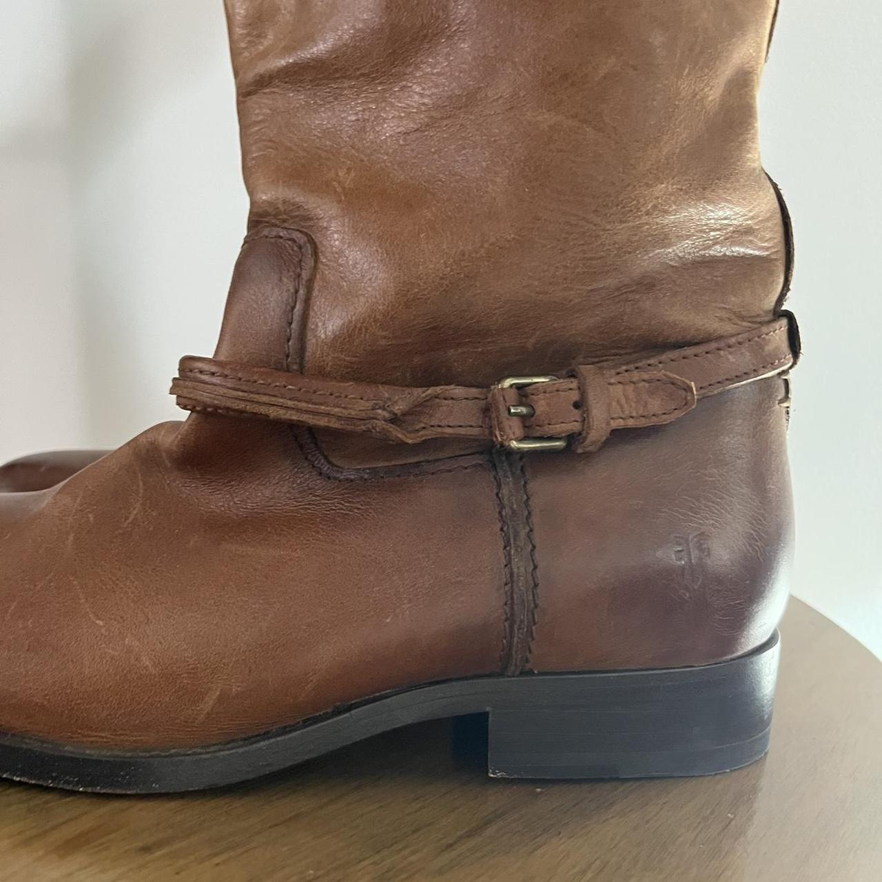 frye leather riding boots
