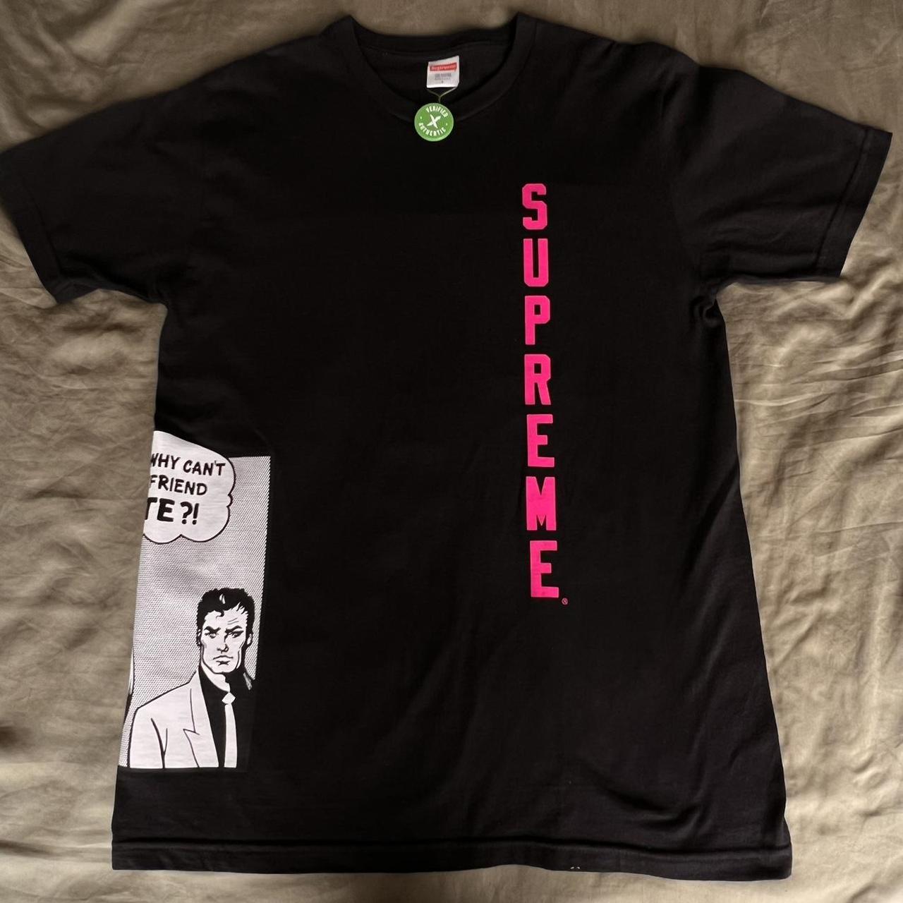 supreme スラッシャー　tシャツ Supreme x Thrasher Black Graphic Skate T-shirt | Depop