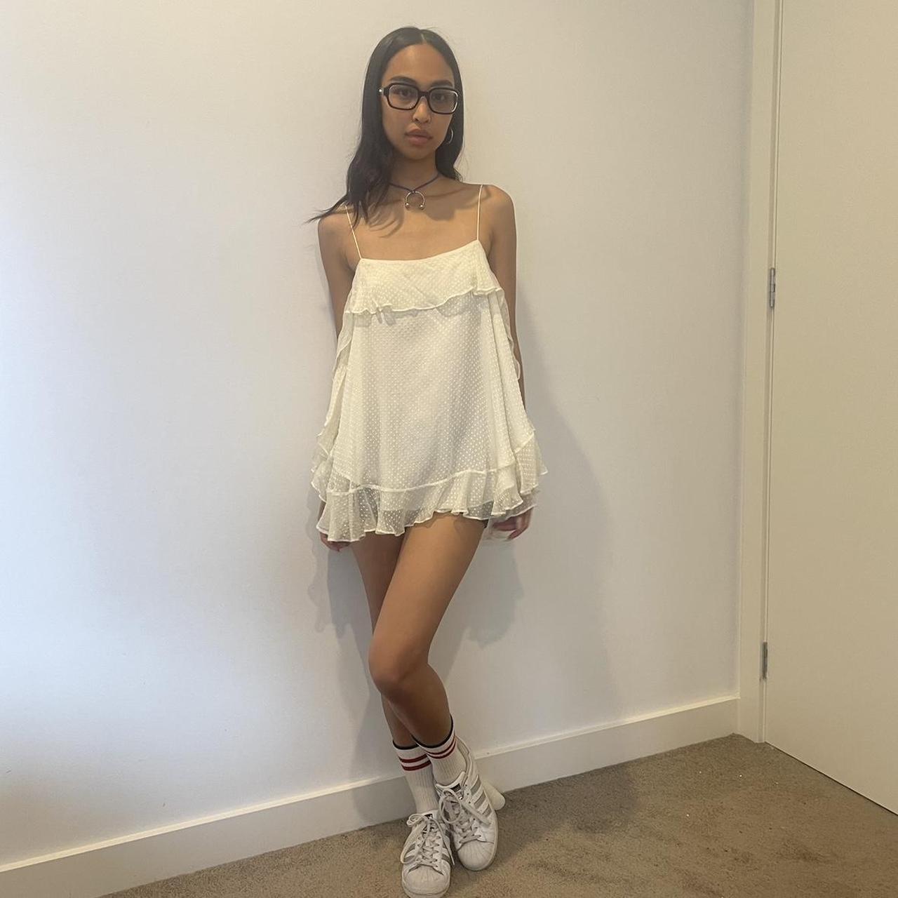 white sequin bustier top