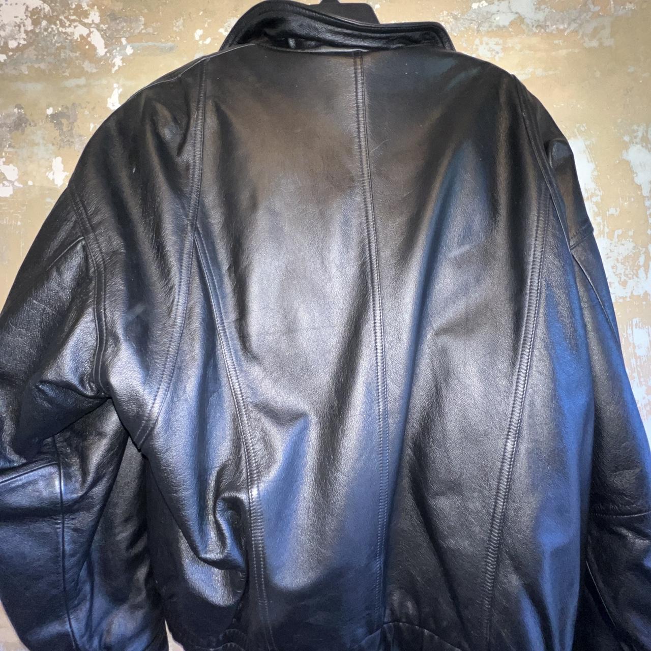 THE LIMITED Men's Leather Jacket - Black - L – Le… - image 2