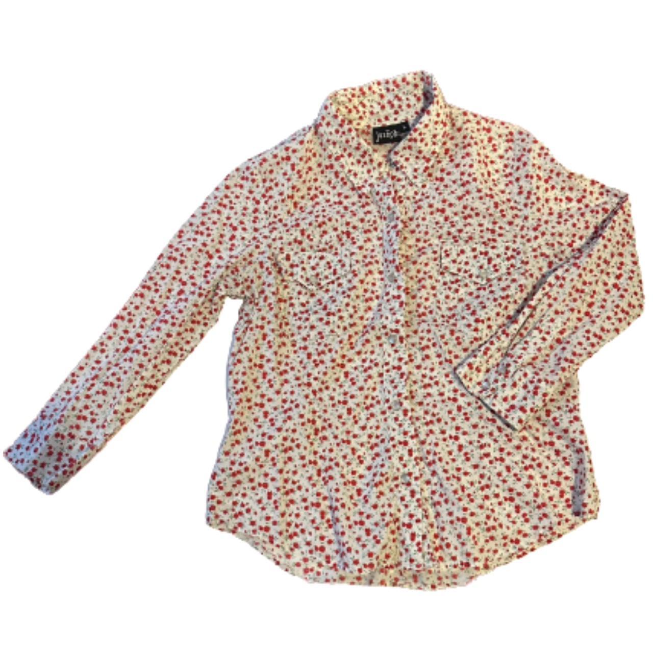 Floral Long Sleeve Button Up Condition Like new,... Depop