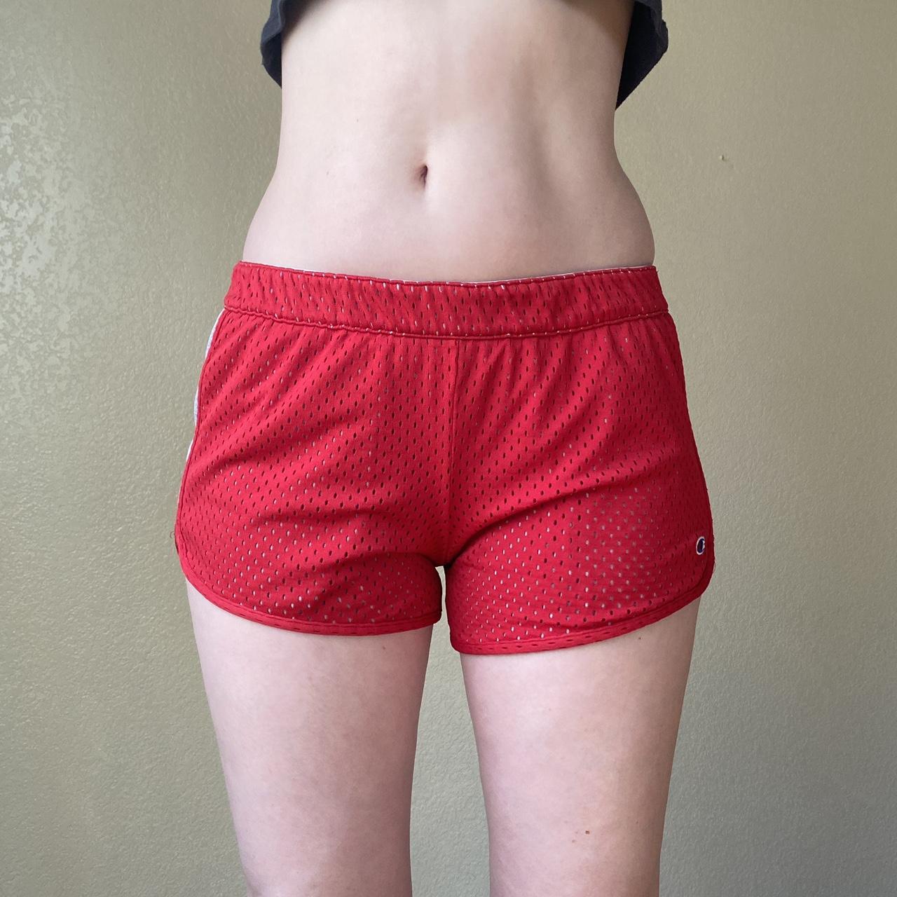 🍒 Vtg red athletic mini shorts 🍒 Size Brand Depop