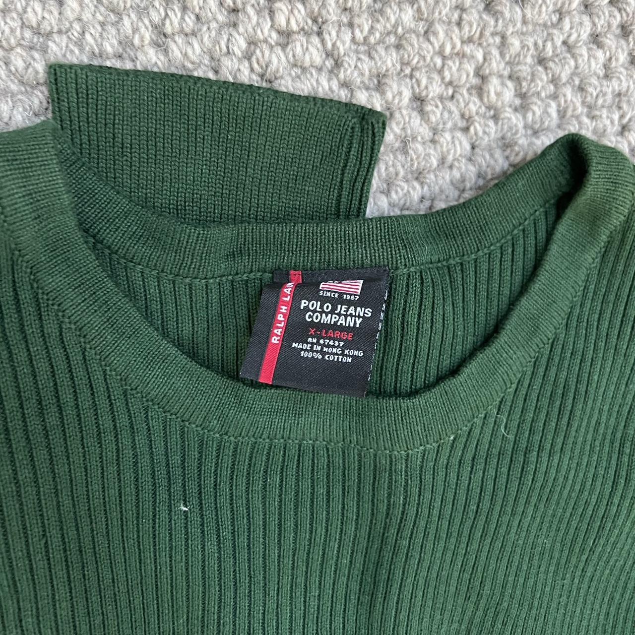 Polo Ralph Lauren Men's Green Jumper | Depop