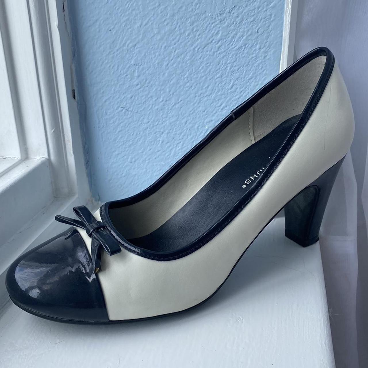 vintage 90s Coquette now embellished heels white... - Depop