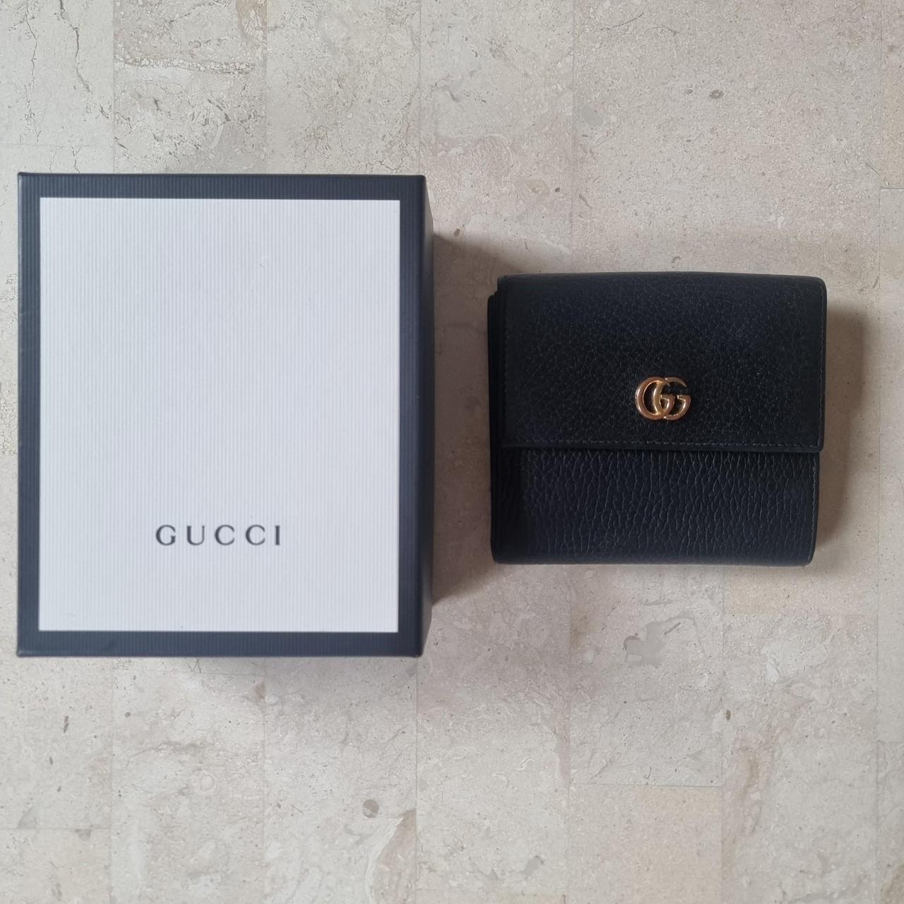 Gucci Wallet Black Leather sale with Dust Bag!