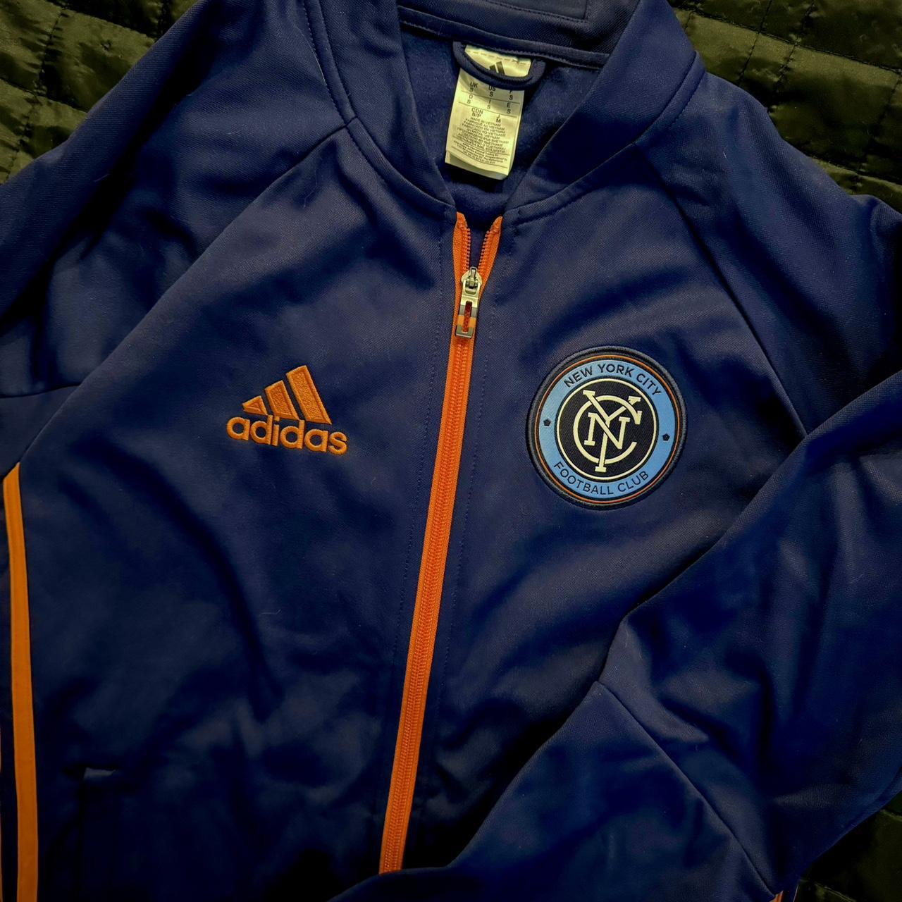 Blue and orange adidas tracksuit online