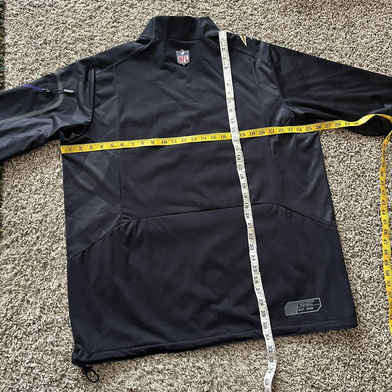 Nike Men's Sideline Coach (NFL Baltimore Ravens) Short-Sleeve Jacket in Black, Size: Medium | 00M400A8G-0BM