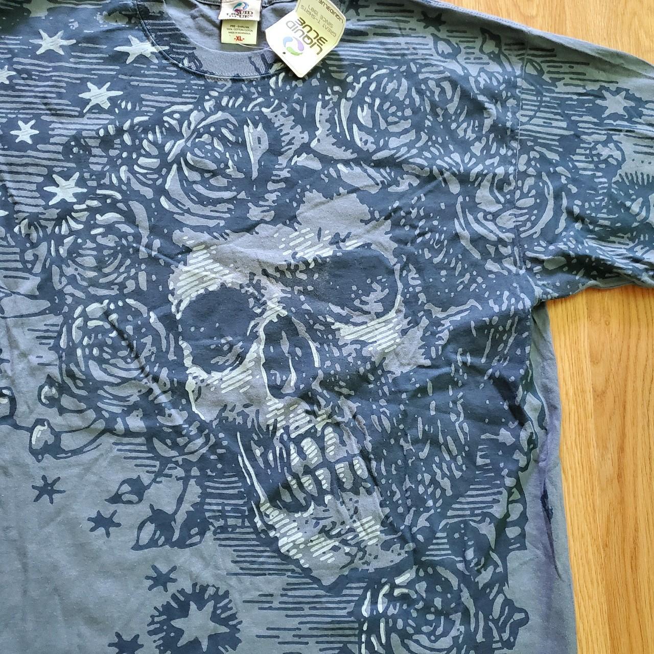  Liquid Blue Grateful Dead Vintage Bertha White T-Shirt :  Clothing, Shoes & Jewelry