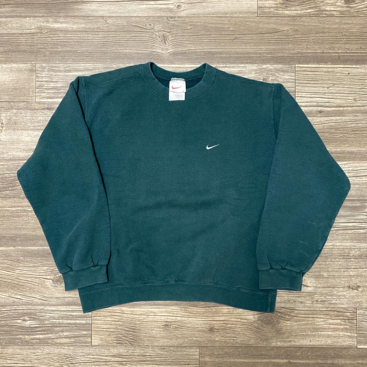 Nike Men's Green Jumper | Depop