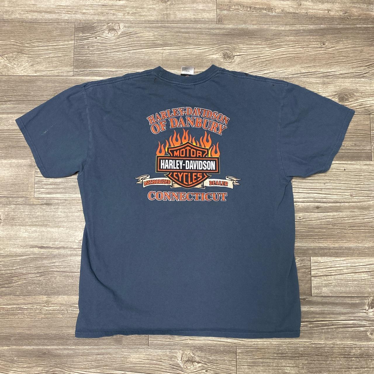 Harley Davidson Men's Navy T-shirt | Depop