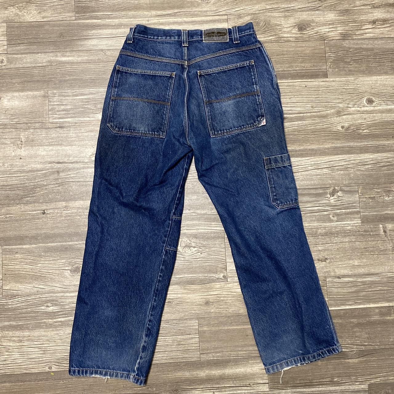 Anchor Blue Men's Navy Jeans | Depop