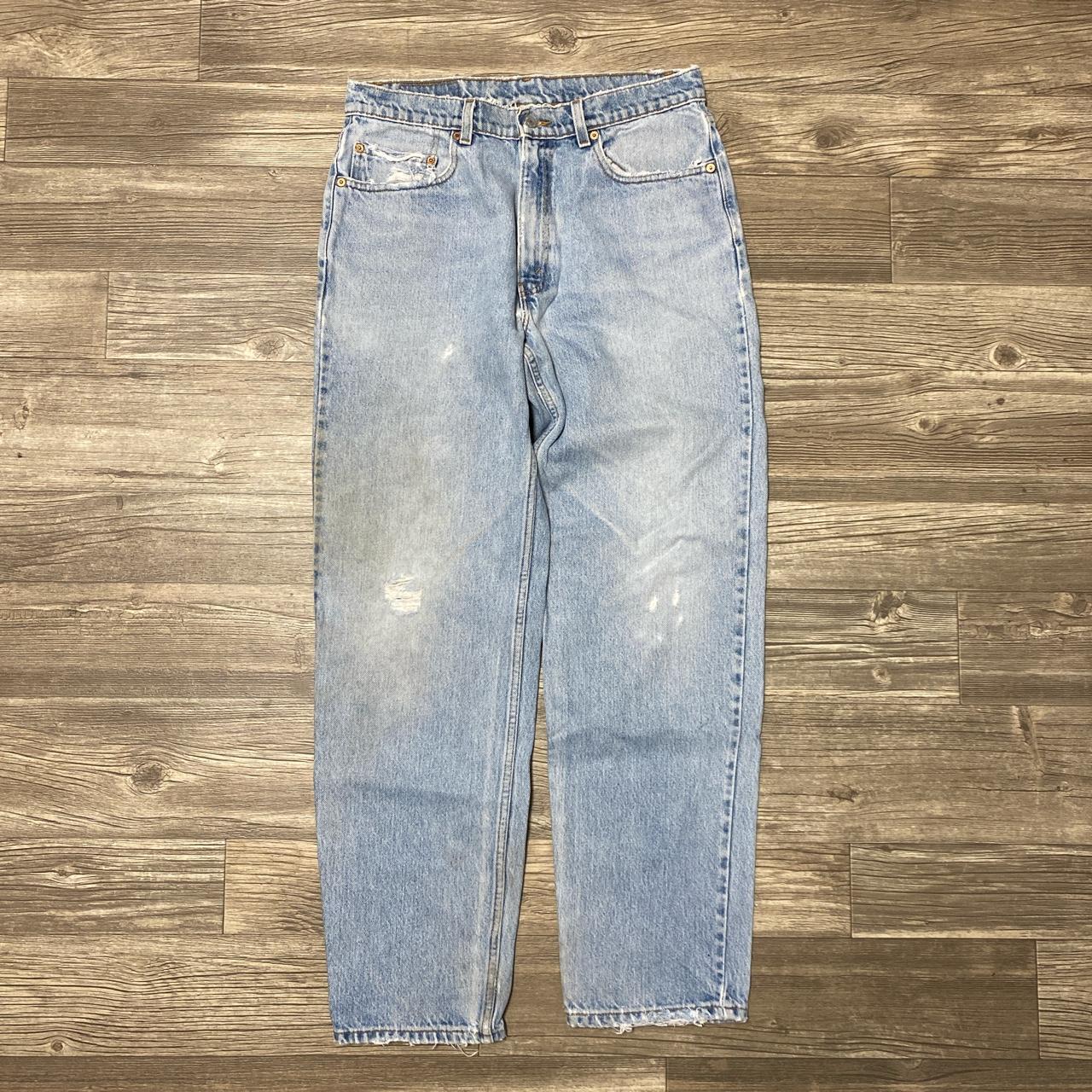 Vintage Levi’s Light Wash Relaxed Fit Jeans... - Depop