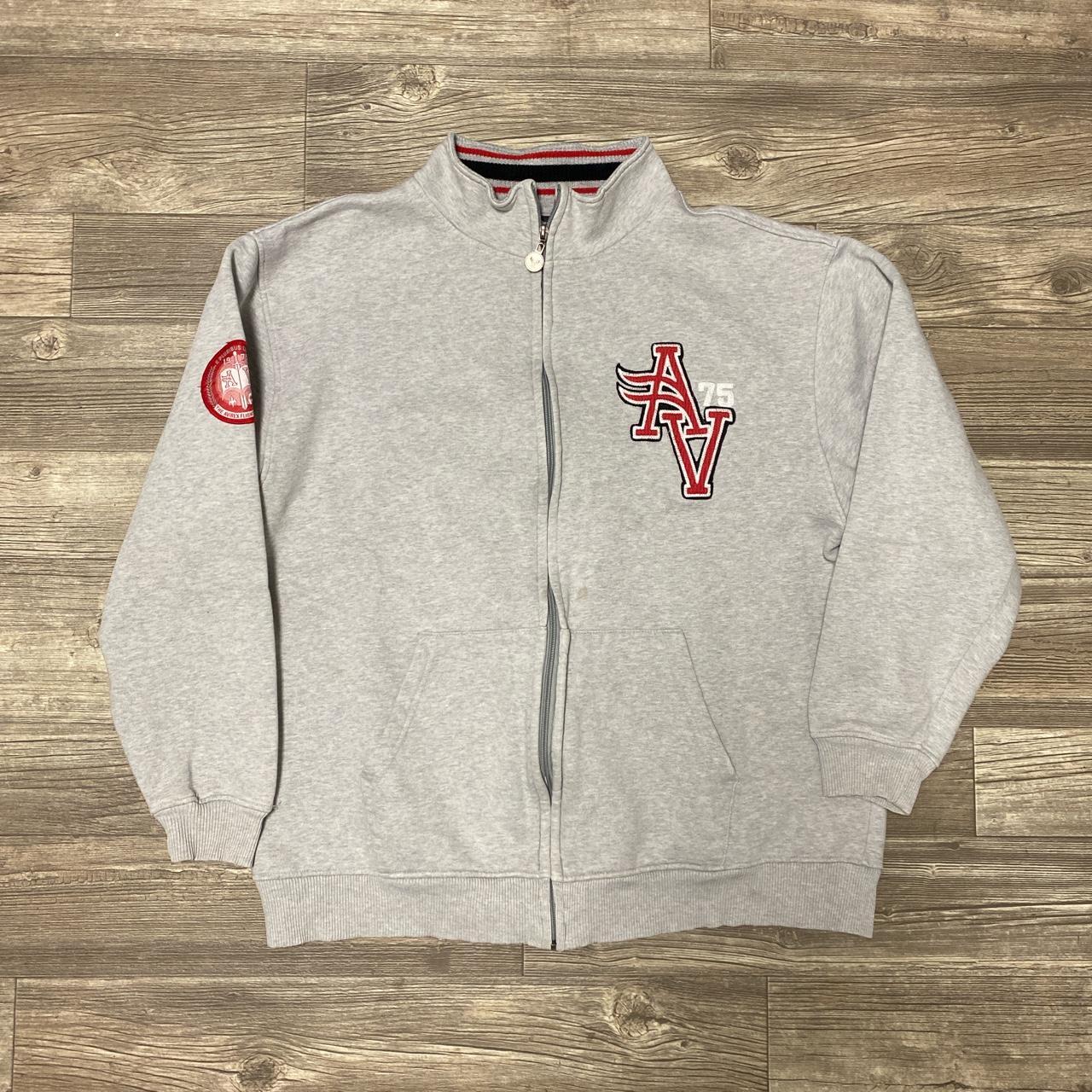 Vintage Avirex Embroidered Logo Hoodie Condition:... - Depop