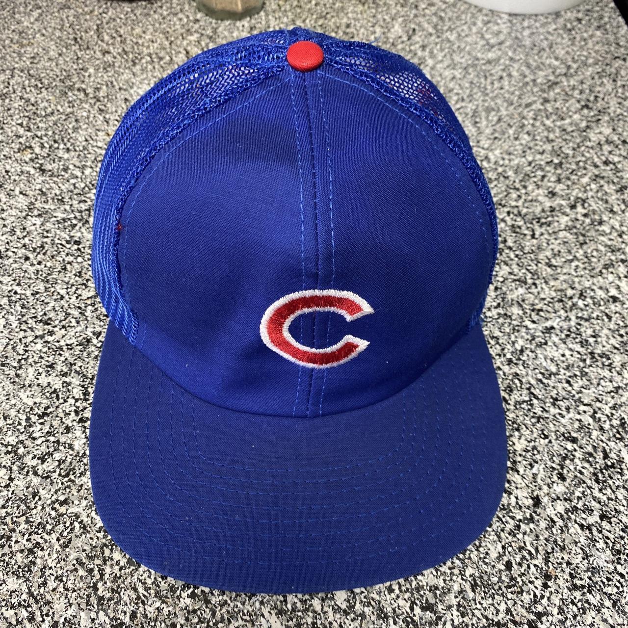 Vintage Chicago Cubs Trucker Hat Chicago Cubs - Depop