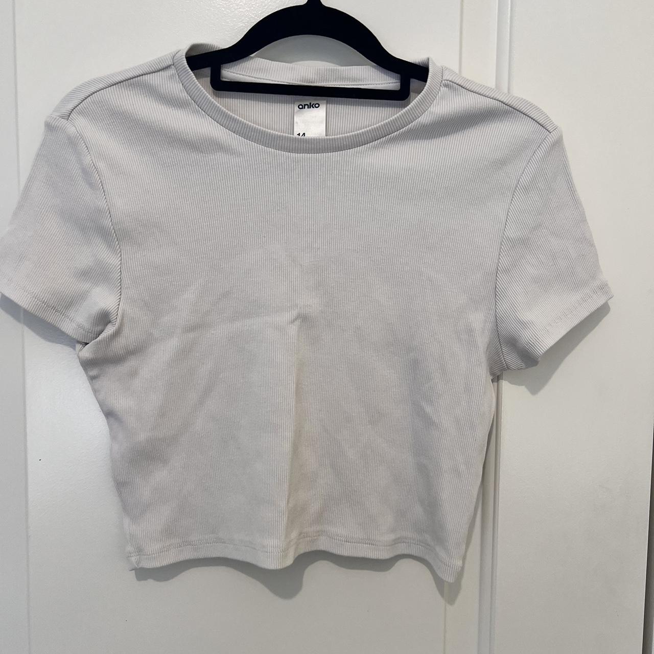 Off White Crop Top From Kmart Size 14 But More Depop