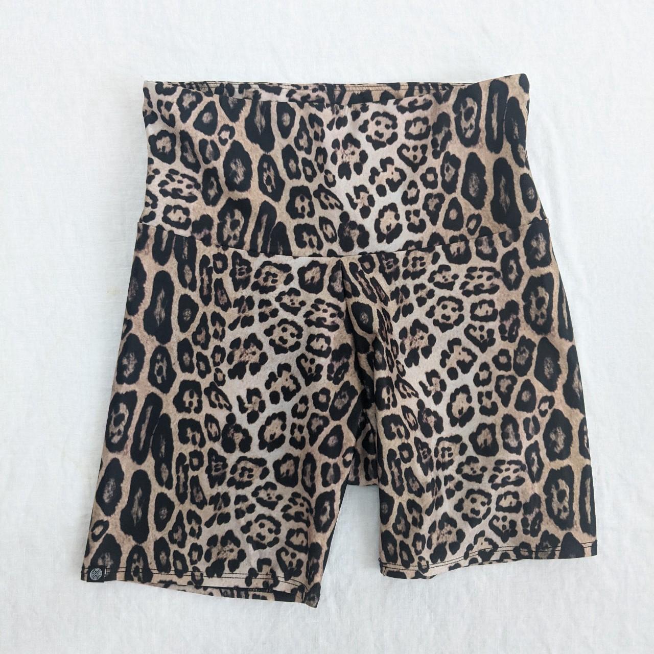 Leopard bike shorts. By Onzie. Size s m. I wore and