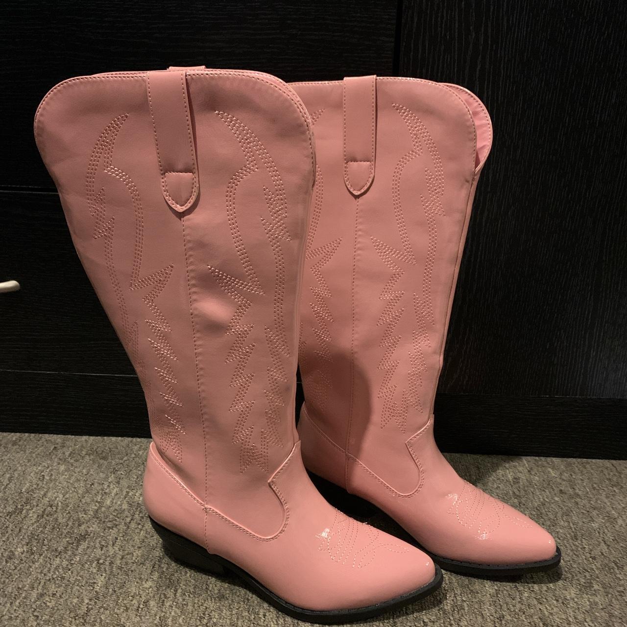 cerise pink boots