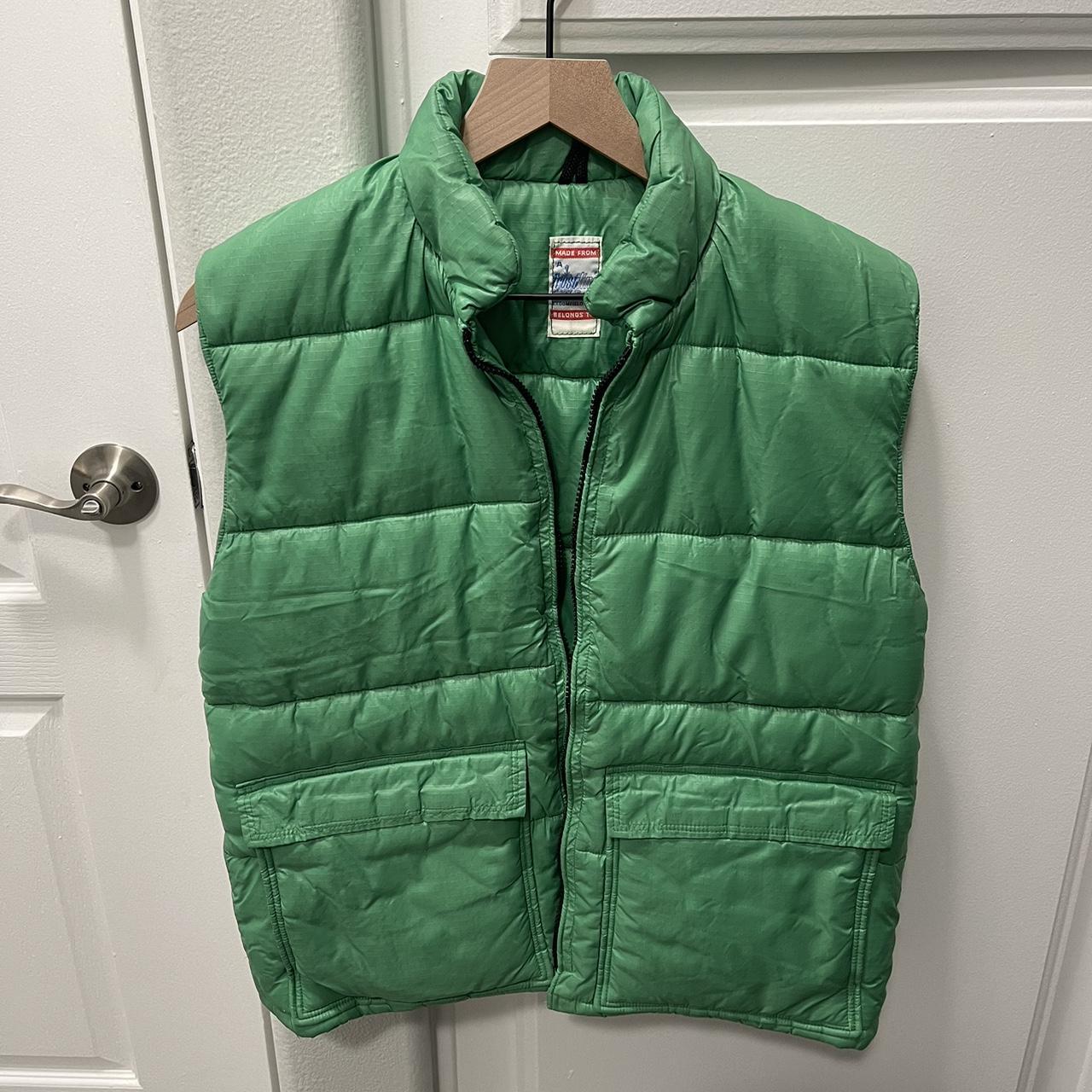 Green Puffer Vest. Perfect Condition. Size M. Depop Hanging Pot Water Catcher Best Plant Pots