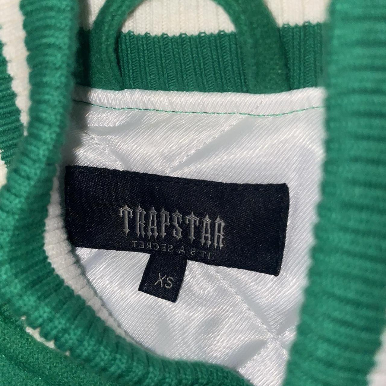 Trapstar Varsity Jacket Green/White UK XS Deadstock... Depop