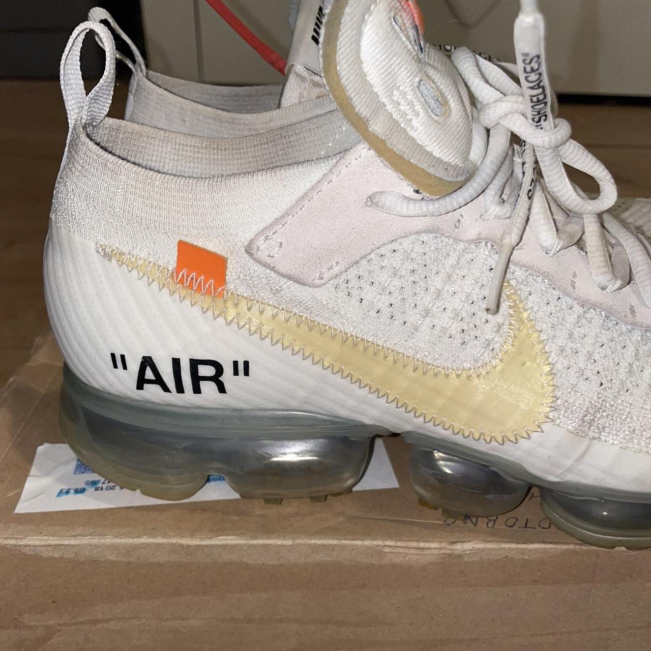 Nike Vapormax x Off White White UK 9 fits TTS Worn... - Depop