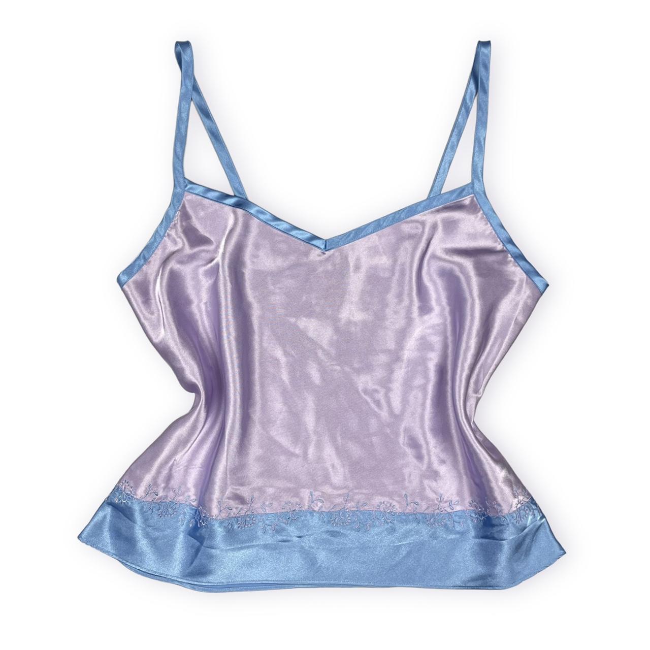 Periwinkle vintage slip top Brand: Secret... - Depop