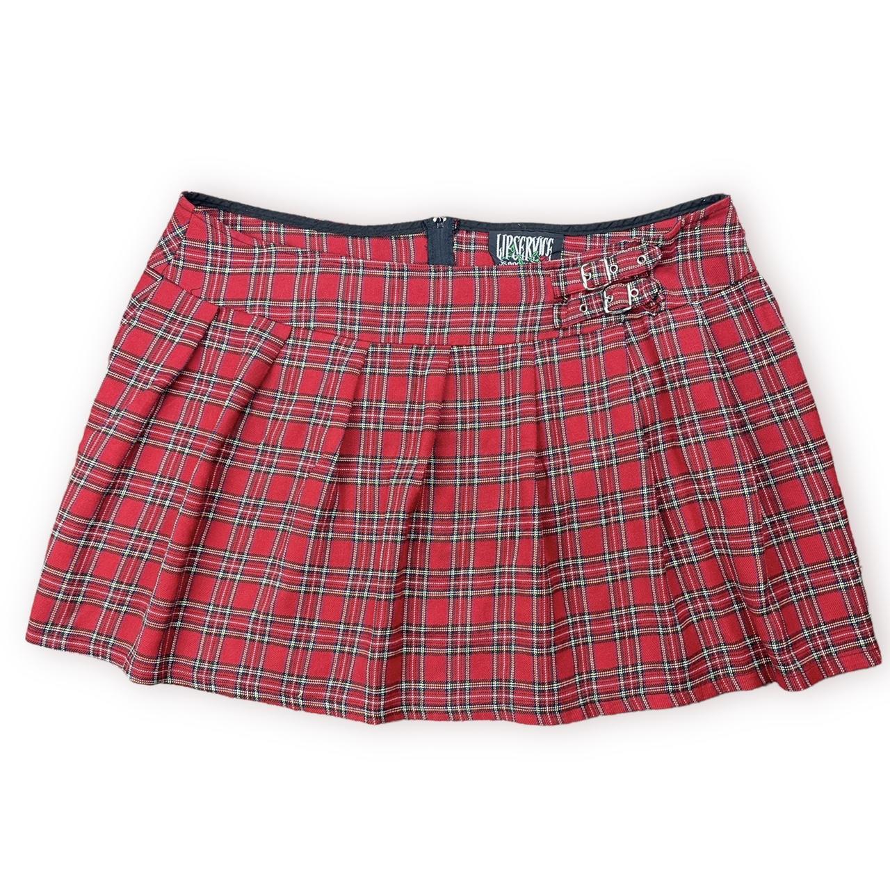 Plaid vintage Lip Service mini skirt Size: 2XL /... - Depop