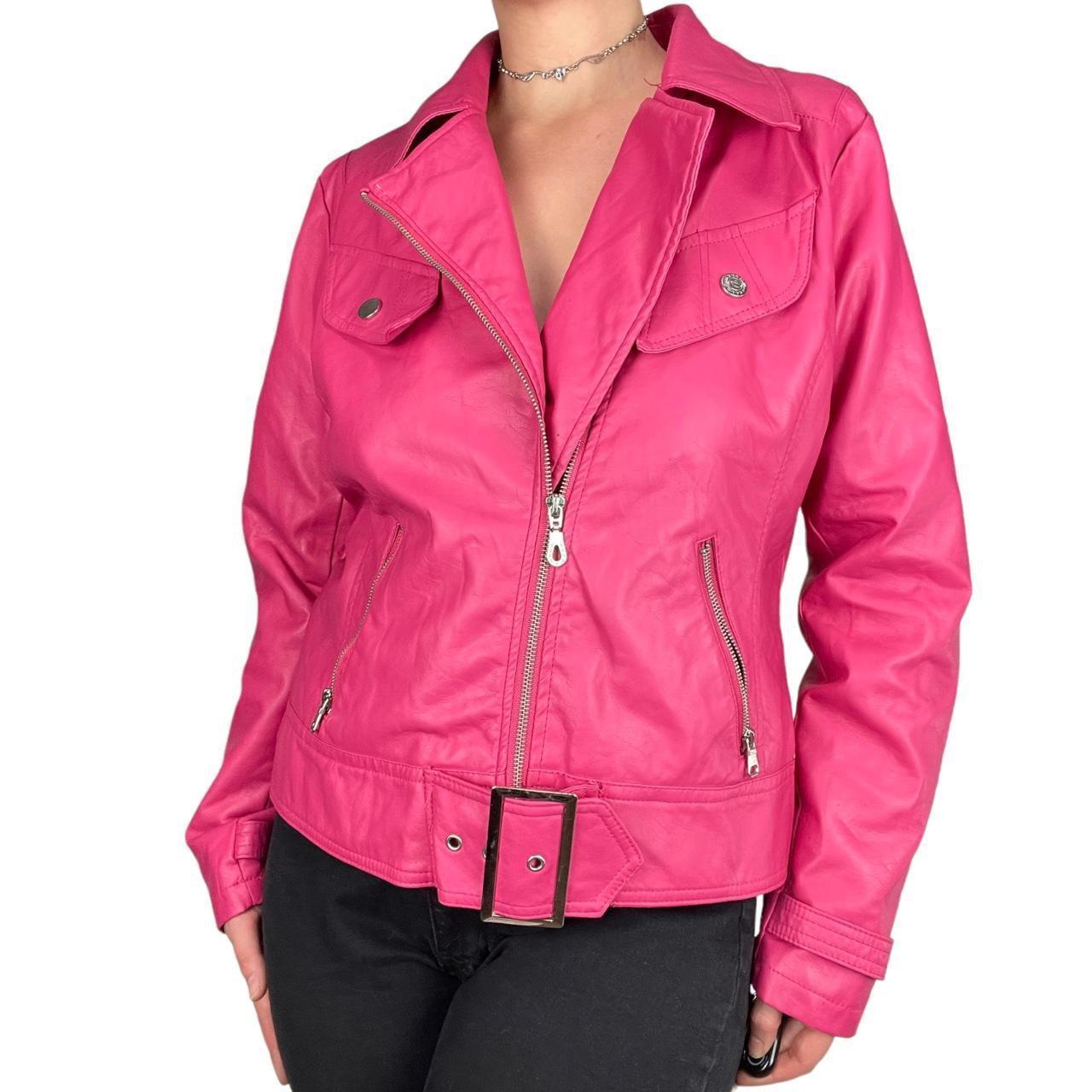 Dollhouse Women's Pink and Silver Jacket Depop