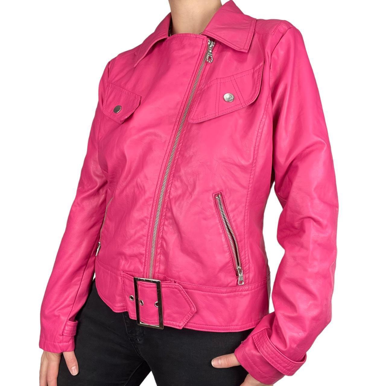 Dollhouse Women's Pink and Silver Jacket Depop