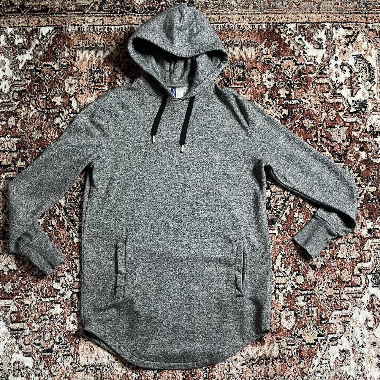 H&M - Gray hoodie Size - S Measurement L - 32”... - Depop