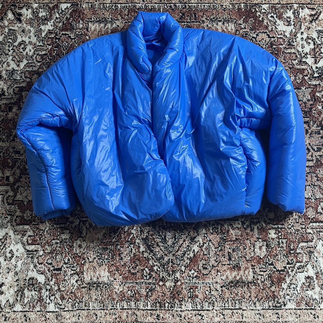 Yeezy - Gap blue puffer jackets Size -... - Depop