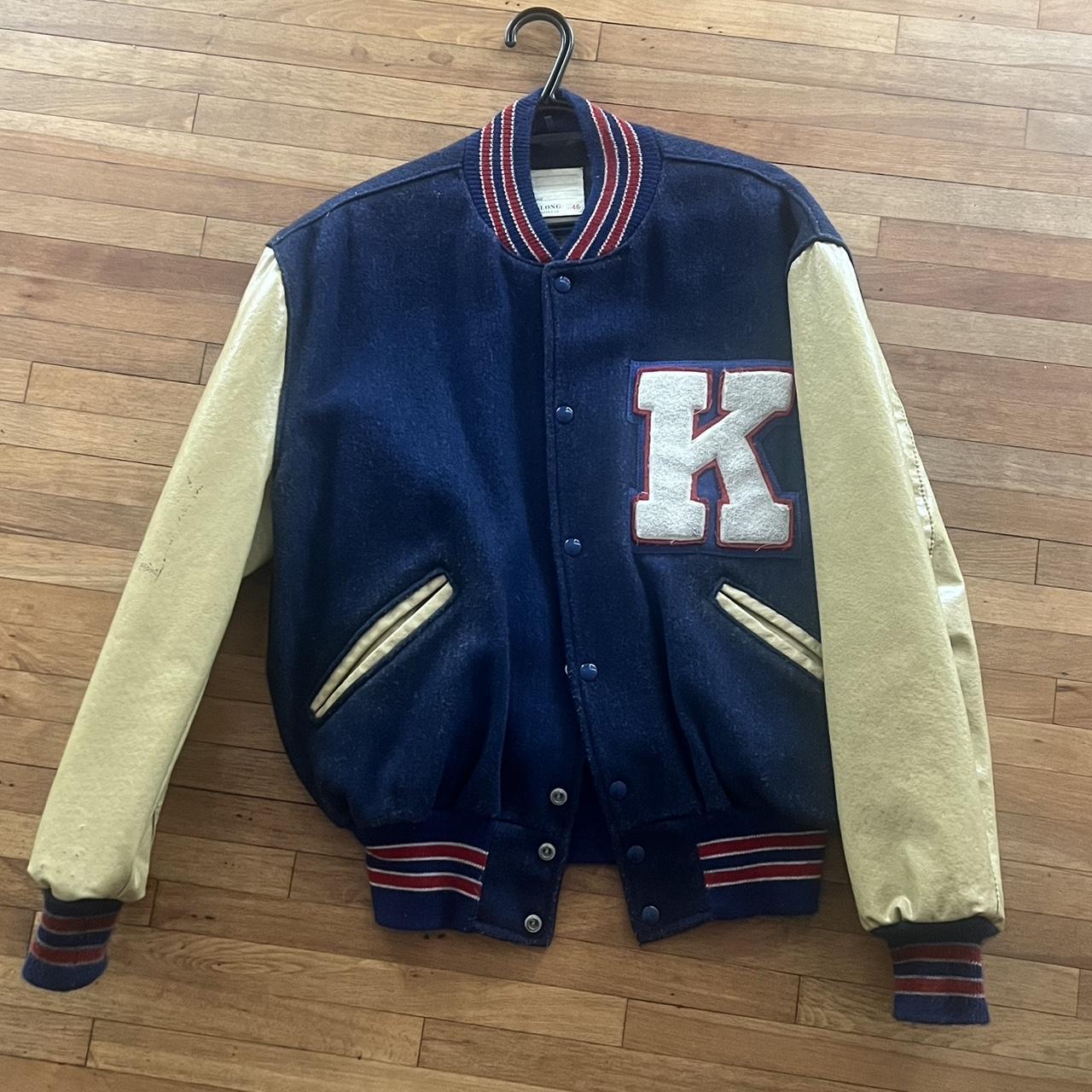 Vandy The Pink Varsity Jacket] Size: Medium (M) - Depop