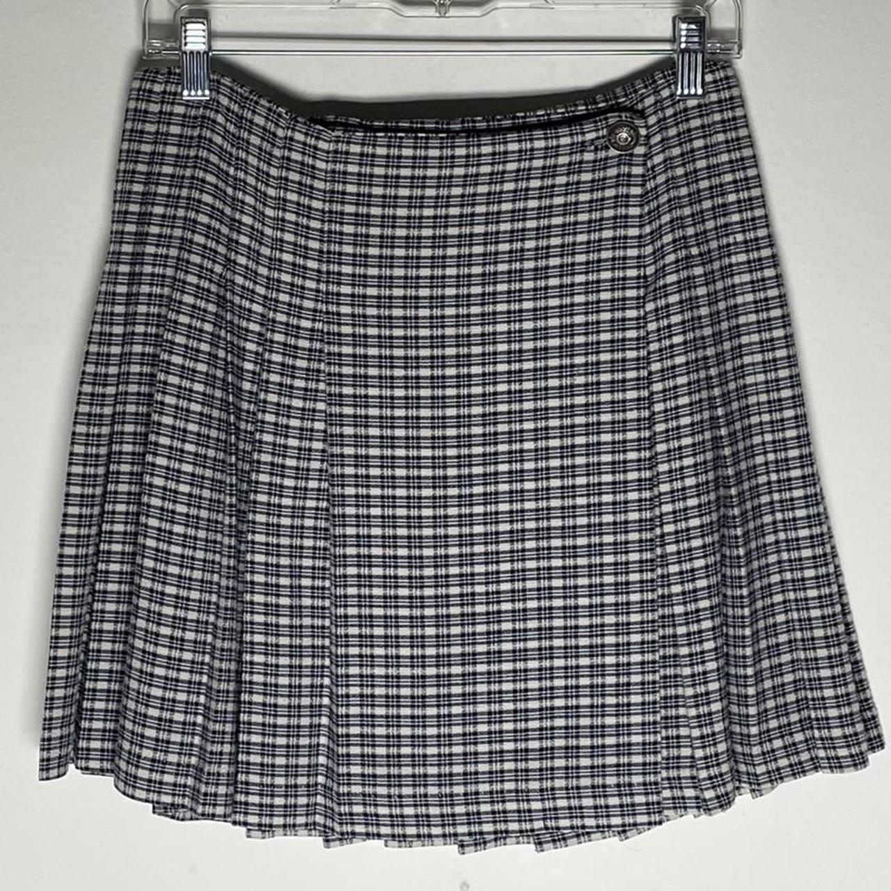 True vintage 90s schoolgirl tennis plaid skirt.... - Depop