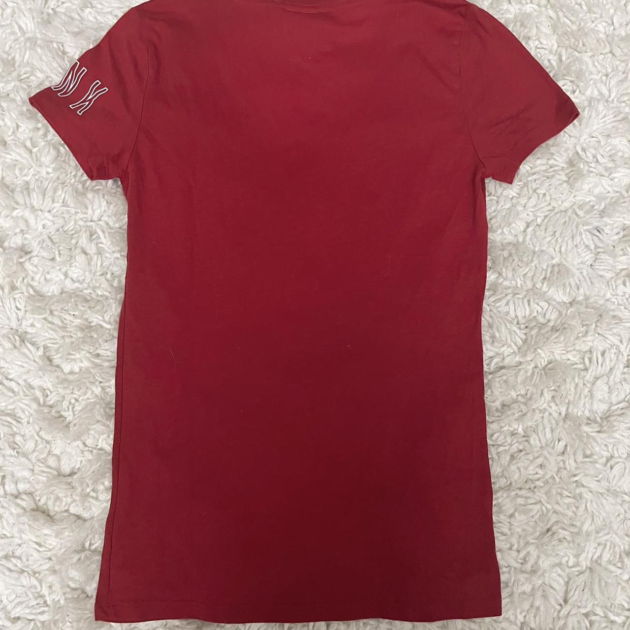 Victoria's Secret Pink NY Giants Jersey V-Neck Top - Depop