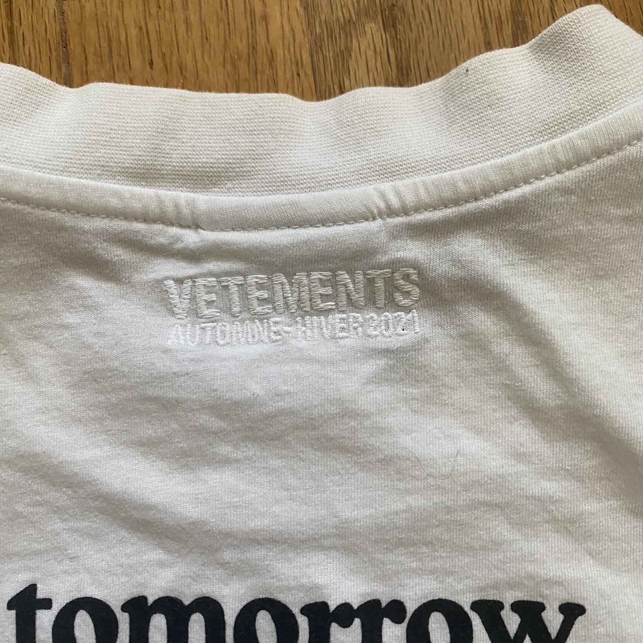 White Vetement 'I love to make boys cry' Tee size | Depop