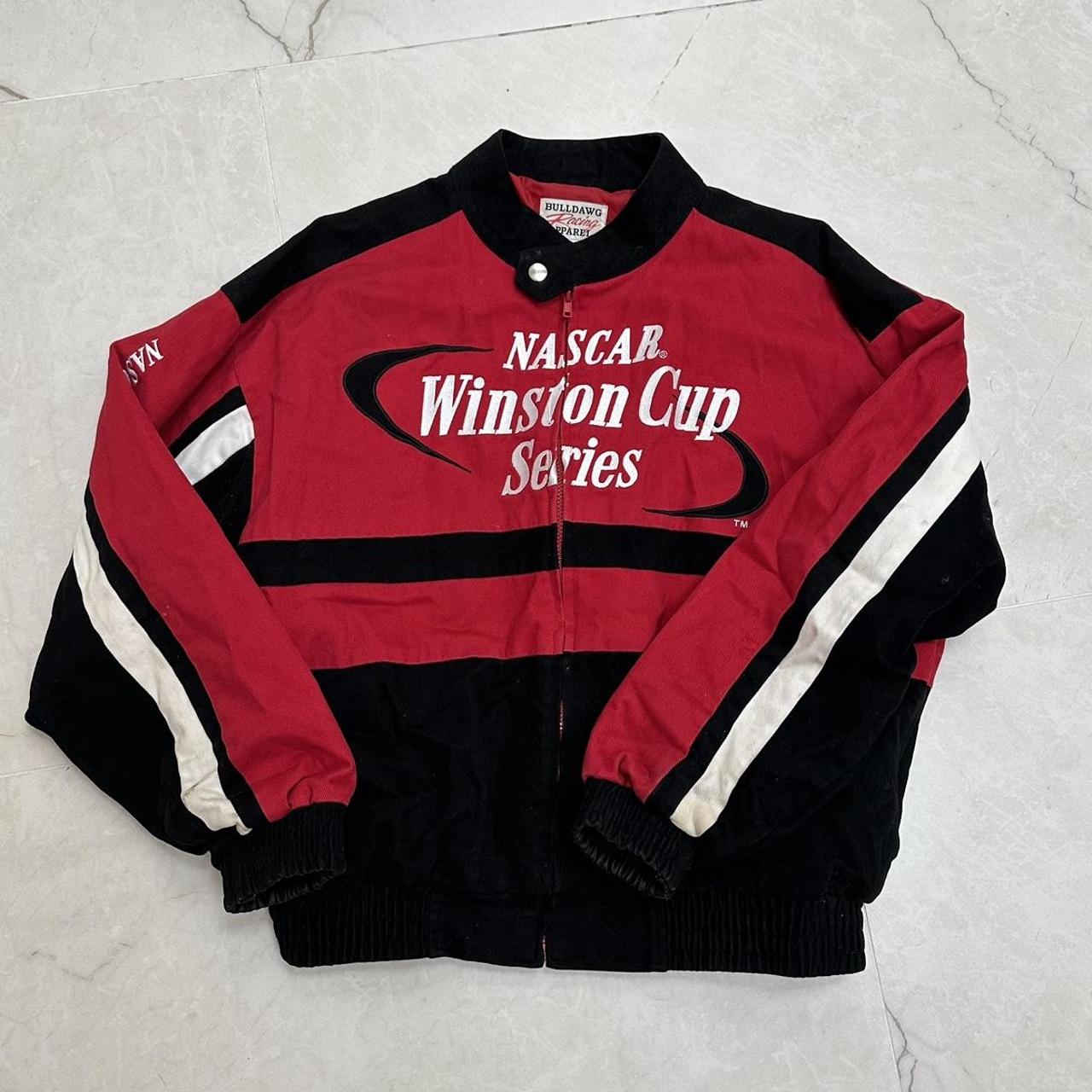 Bulldawg Racing Apparel NASCAR Winston Cup Series cheapest Jacket Sz XL Red Black White